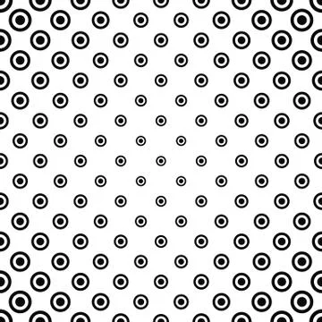 Black white seamless circle pattern 스톡 일러스트
