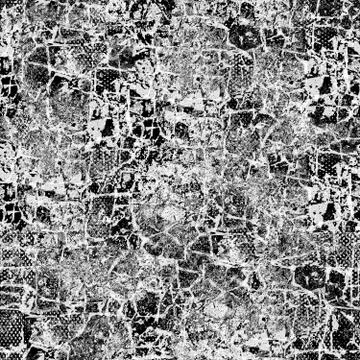 Black white seamless grunge background. Abstract texture of spots, dust, chip Фото