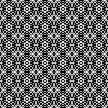 Black - white seamless pattern Illustrazione stock