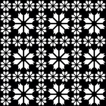Black - white seamless pattern Stockillustratie