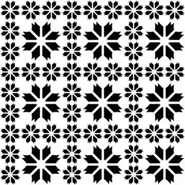 Black - white seamless pattern Stock Illustration