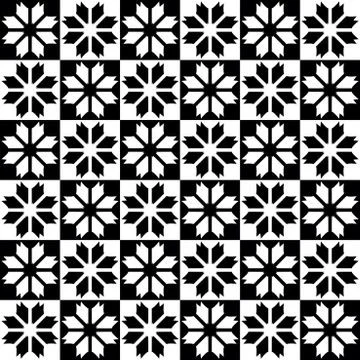 Black - white seamless pattern Stock Illustration