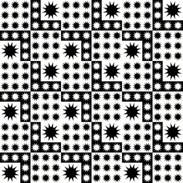 Black - white seamless pattern Stock Illustration