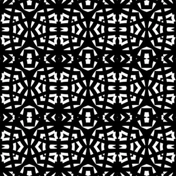 Black - white seamless pattern Stock Illustration