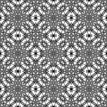Black - white seamless pattern Stockillustratie