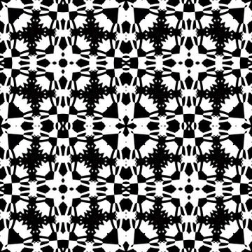 Black - white seamless pattern Stock Illustration