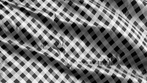 Black white seamless small diagonal french checkered pattern textile fabric s Stock Footage 197308712