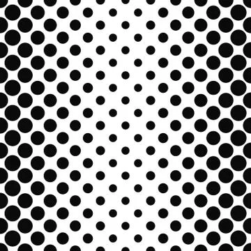 Black white seamless vertical dot pattern Stock Illustration