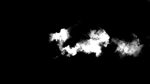 Black white smoke cloud background dramatic ink mist, high contrast texture, Stock Footage 340478672