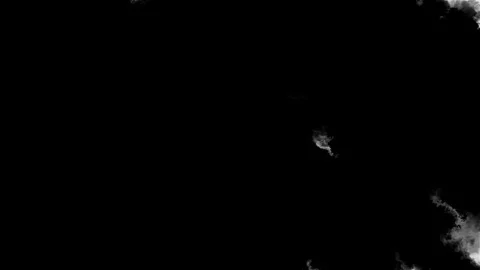Black white smoke edge background cloudy ink textures space text or logo placeme Stock Footage 340415776