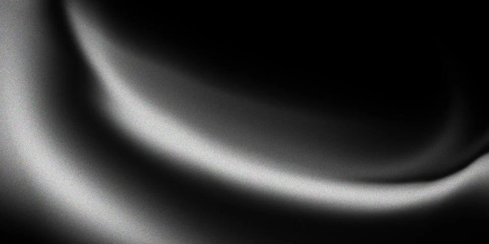 Black White Smooth Gradient Wave Abstract Background Stock Illustration