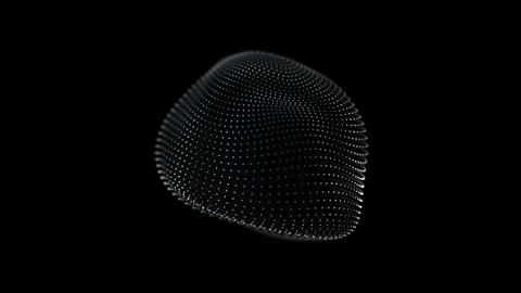 Black white sphere with white dots moves chaotically black. Similar 4k, 60 fps Stock Footage 272173927