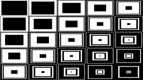 Black &amp; White Squares Motion background Stock Footage 119955862