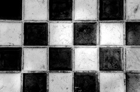 Black White Squares Stock-Fotos