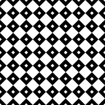 Black white squares seamless pattern. Vector illustration.	 Stock Illustration