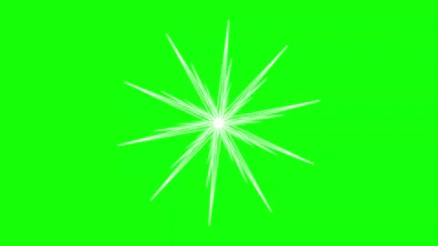 Black White Star Horizontal 16:9 Green Screen Stock Footage 340461479