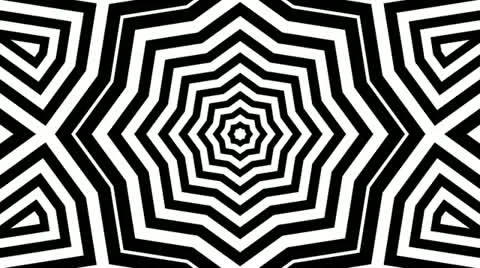 Black white starlish Stock Footage 12701333