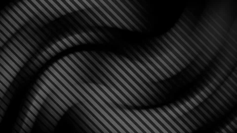 Black white stripe background, wave line texture abstract gradient 4K video Stock Footage 297471781