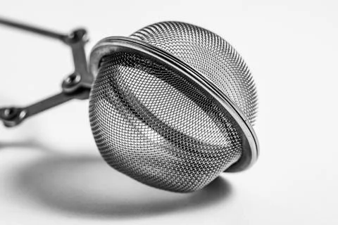 Black &amp; White Tea Infuser Object Photo Foto stock