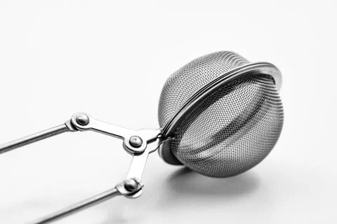 Black &amp; White Tea Infuser Object Photo Stock Photos