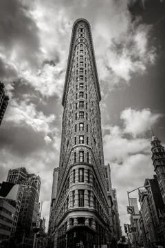 Black & White Vertical New York: the Flatiron building Stock Photos