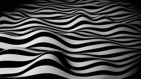 Black White Waves 库存影片 103801795