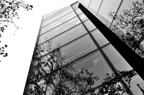 Black &amp; white windows Stock Photos