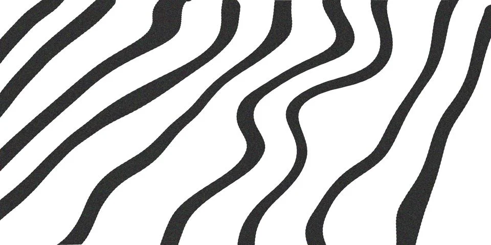 Black White Zebra Wave Pattern Background Stock Illustration