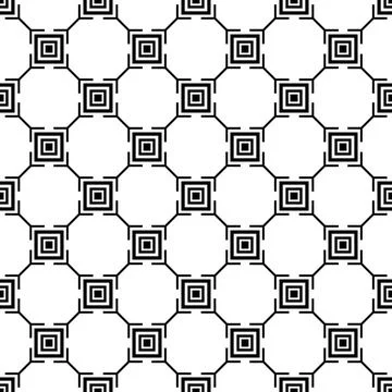 Black white zig zag asian square       Illustrazione stock