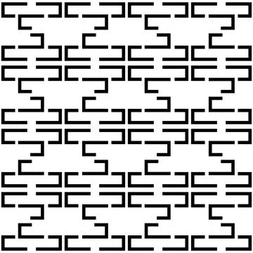 Black white zig zag aztec pattern Illustrazione stock
