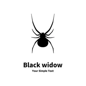 Black Widow Stock Illustration