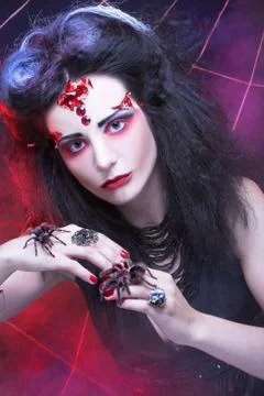 Black widow Foto stock