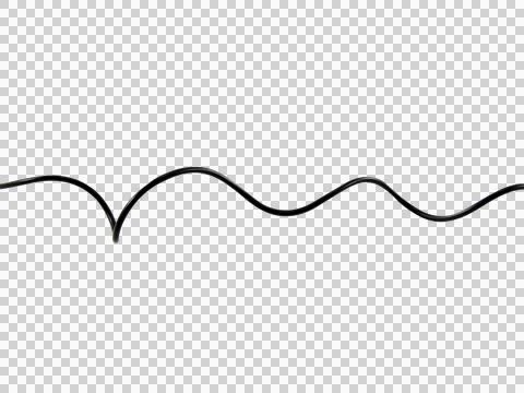 Black wire cable of usb and adapter isolated on white background.Electronic C Stock Photos