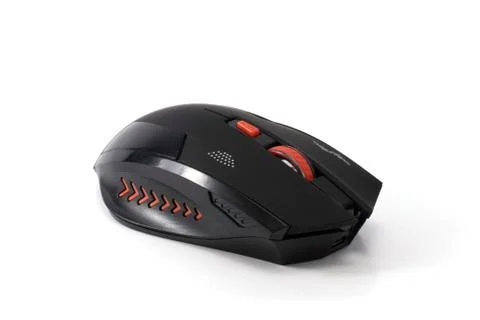 Black wireless gaming mouse Stock Photos