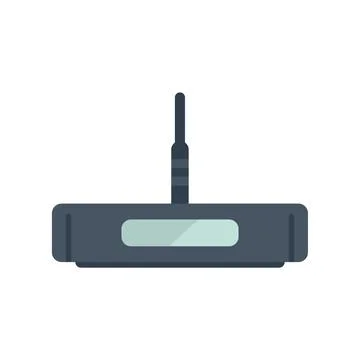 Black wireless router providing internet connection for home network Stock-Illustration