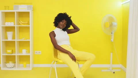 Black Woman Posing at Camera Stock Footage 150106257