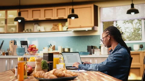 Black woman programmer developing web code and software systems Video stock 344244175