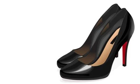 Black women shoes Stock Illustration