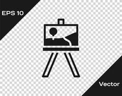 Wood easels or painting art boards with white Vector Image