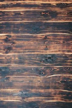 Black wood surface texture background. Stock Photos