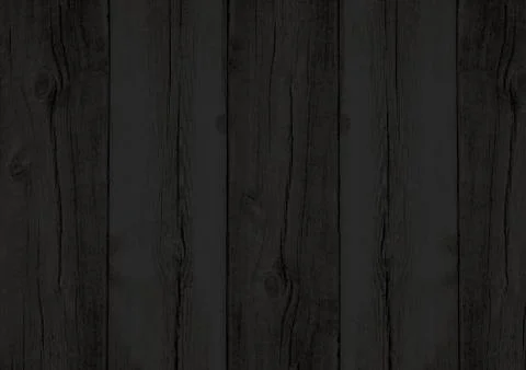 Black wood texture backdrop wall background with woodgrain pattern Stock Illustration
