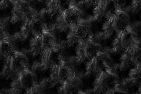 Black woolen material with an interesting pattern Stock-Fotos