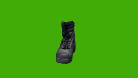 A black worn berets rotates on a green screen Stock Footage 280274302