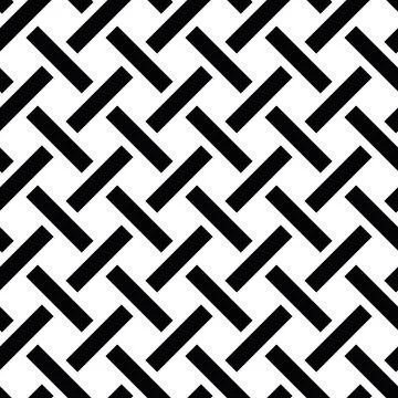 Black woven textile seamless pattern Stock Illustration