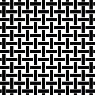 Black woven textile seamless pattern Stock Illustration
