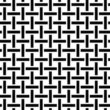 Black woven textile seamless pattern Stock Illustration