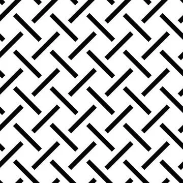 Black woven textile seamless pattern Stock Illustration