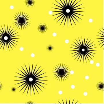 Black on yellow background 스톡 일러스트