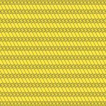 Black / yellow background with interlacing lines, abstract pattern Stock Illustration