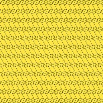 Black / yellow background with interlacing lines, abstract pattern Stockillustratie